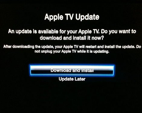 Большое обновление ПО Apple TV