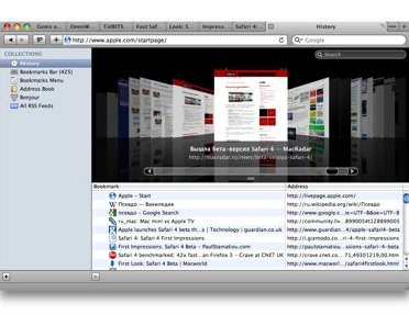 Safari 4 Beta: первые впечатления